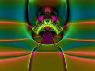 Картинка 3д графика fractal фракталы фон цвета
