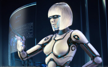 Картинка oliver wetter фэнтези роботы киборги механизмы девушка андроид