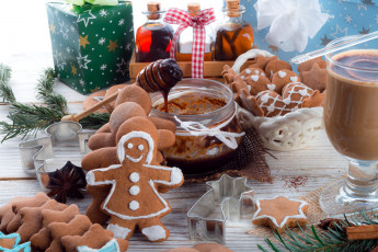 Картинка праздничные угощения печенье имбирное