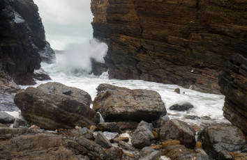 Картинка природа побережье скалы океан