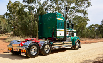 Картинка t909+kenworth автомобили kenworth тяжелый грузовик седельный тягач
