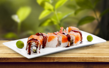 Картинка еда рыба +морепродукты +суши +роллы роллы суши japanese seafood sushi