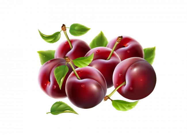 Обои картинки фото векторная графика, еда , food, вишни, фон, ягоды