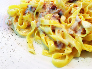 Картинка еда макаронные+блюда карбонара спагетти