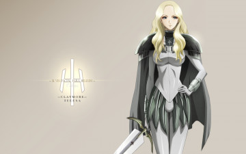 Картинка аниме claymore оружие teresa меч девушка воин блондинка тереза клеймор доспех