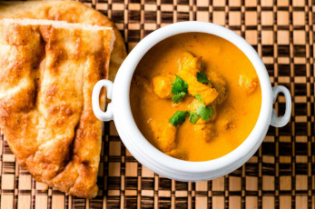 Картинка еда первые+блюда кухня индийская суп лепешка