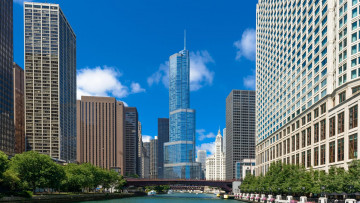 Картинка города Чикаго+ сша usa мичиган Чикаго небоскребы chicago иллиноис город