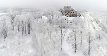 Картинка города -+пейзажи город снег зима turku