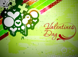 Картинка праздничные день+святого+валентина +сердечки +любовь сердечки круги крестики