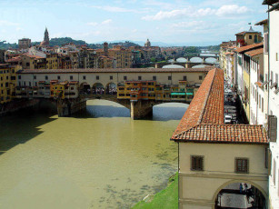 обоя мост, понте, векьо, флоренция, италия, города
