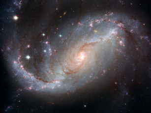 Картинка ngc1672 космос галактики туманности