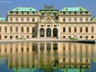 Картинка austria vienna belvedere palace города вена австрия