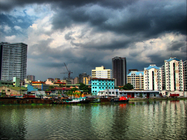 Обои картинки фото downtown, manila, philippines, города, столицы, государств