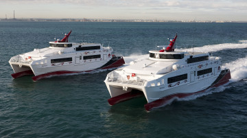 Картинка корабли катамараны тримараны water taxi