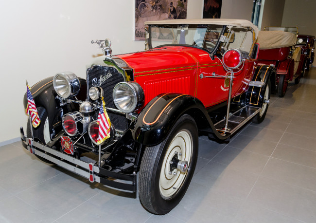 Обои картинки фото packard 223 two seater roadster `fire chief` 1926, автомобили, выставки и уличные фото, ретро, автошоу, выставка, история