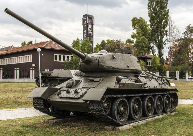 Обои картинки фото t-34 85, техника, военная техника, средний, танк, 2-я, мировая