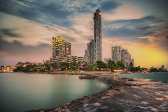 обоя pattaya city, города, - панорамы, перешейк, океан, небоскребы, городской пейзаж, паттайя, пирс, современные здания, таиланд, восточное побережье сиамского залива