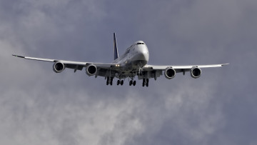 Картинка boeing+747 авиация пассажирские+самолёты полет авиалайнер