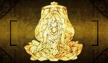 Картинка аниме kajiri+kamui+kagura ожерелье бусы молитва шатер рисунки девушка g yuusuke цветы украшения