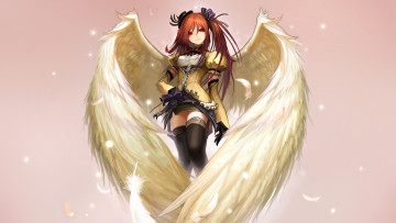 Картинка аниме ангелы +демоны ангел девушка