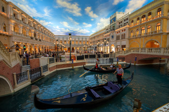 обоя grand canal shoppes,  the venetian,  las vegas, города, лас-вегас , сша, простор