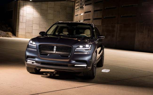 Обои картинки фото 2019 lincoln aviator, автомобили, lincoln, элекроткар, new, luxury, suv, джип, front, view, 2019, aviator, electric, cars, линкольн