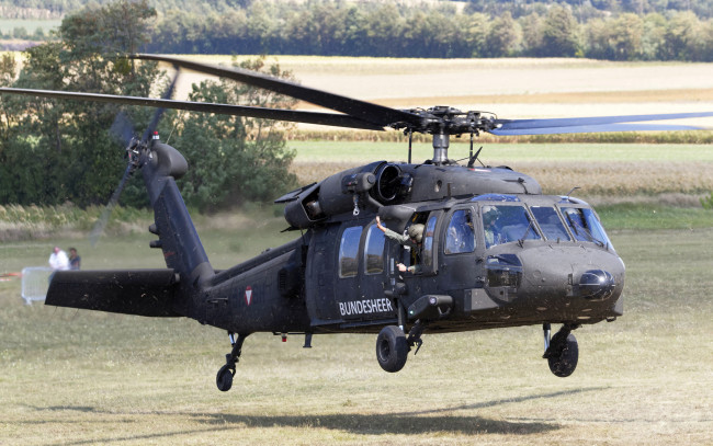 Обои картинки фото s-70a-42 blackhawk, авиация, вертолёты, вертушка