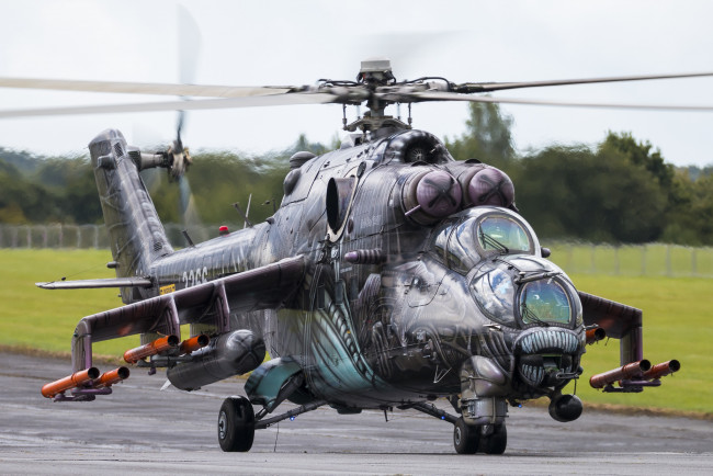 Обои картинки фото авиация, вертолёты, hind, mi-24v35, czech, air, force, ввс, Чехии, helicopter, ми-24