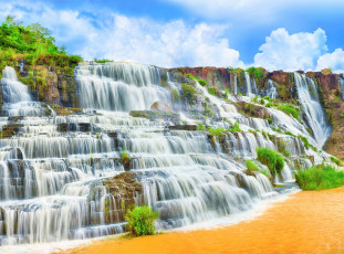 обоя pongour falls, vietnam, природа, водопады, pongour, falls