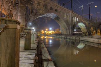 Картинка manayunk arch bridge города мосты филадельфия