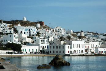 Картинка mykonos +greece города -+улицы +площади +набережные дома greece море набережная побережье