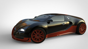 Картинка автомобили 3д bugatti veyron темный