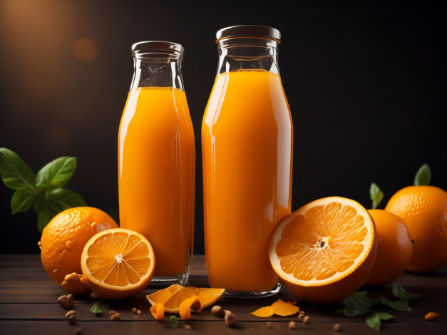 Обои картинки фото еда, напитки,  сок, апельсины, сок, апельсиновый