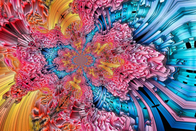 Обои картинки фото 3д графика, абстракция , abstract, кристаллы, цвета