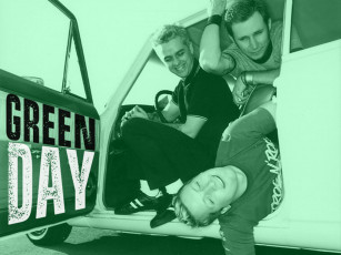 Картинка green day car музыка