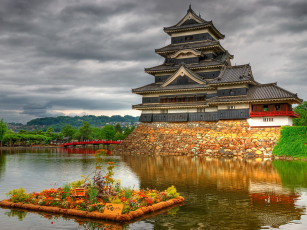 Картинка города замки Японии