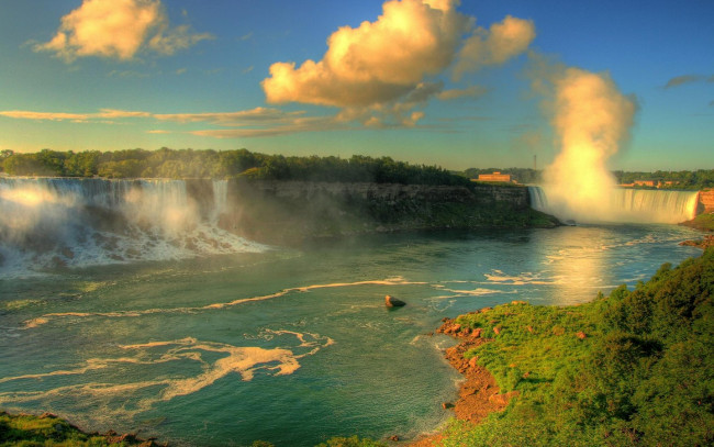 Обои картинки фото niagara, falls, природа, водопады