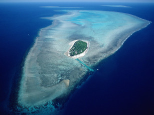 Картинка большой барьерный риф австралия природа моря океаны море остров