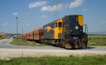 Картинка техника поезда дизельзлектровоз состав рельсы