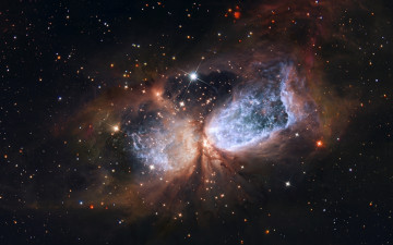 Картинка космос звезды созвездия телескоп хаббла снимки наса сектор c 106 творение формирование созвездие лебедь