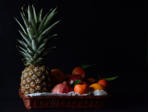 обоя еда, ананас, фрукты