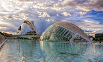 Картинка valencia города валенсия+ испании архетектура здание водоем