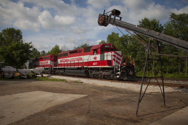 Обои картинки фото техника, поезда, железная, состав, локомотив, рельсы, дорога