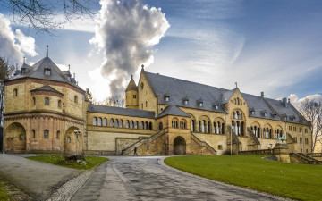 Картинка города замки+германии kaiserpfalz германия пейзаж goslar замок