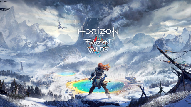 Обои картинки фото horizon zero dawn,  the frozen wilds, видео игры, horizon, zero, dawn, the, frozen, wilds, action, шутер