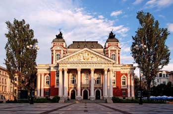 Картинка софия города софия+ болгария город здание театр