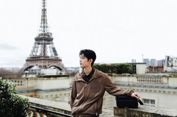 Картинка мужчины xiao+zhan актер куртка париж эйфелева башня