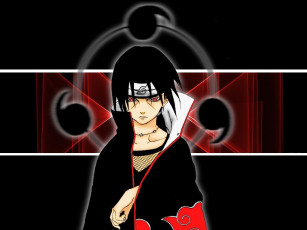 Картинка аниме naruto akatsuki shinobi itachi uchiha