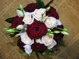Картинка цветы букеты +композиции розы букет эустома