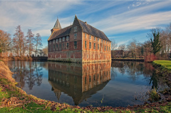 Картинка dussen+castle города замки+нидерландов замок